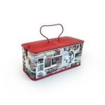 Custom embossed gift tea tin for luxury loose leaf tea brands