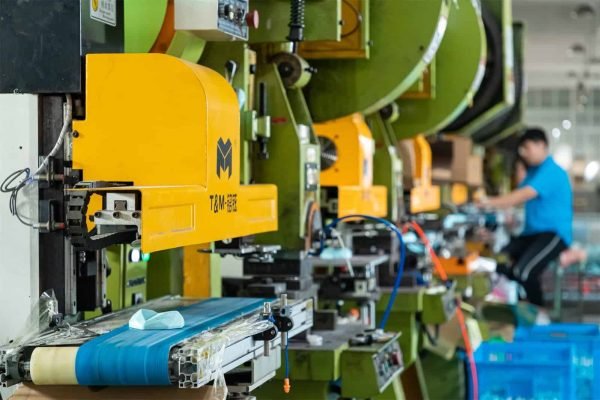 Automated tin box production line at TD Tins factory