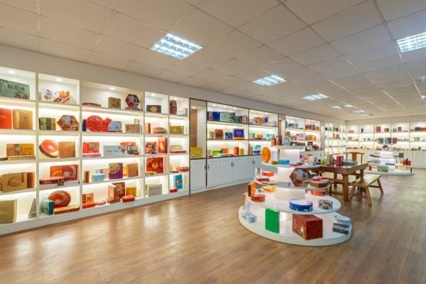 TDTIN showroom displaying thousands of custom tins for global brands